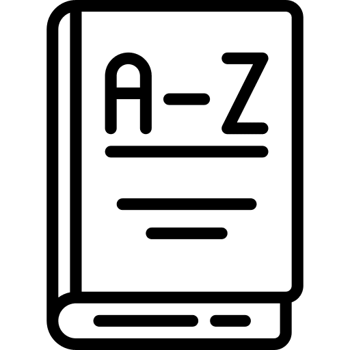 Dictionary bookmark knowledge education icon