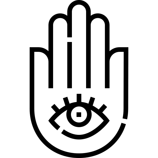 Hamsa buddhism hand faith icon