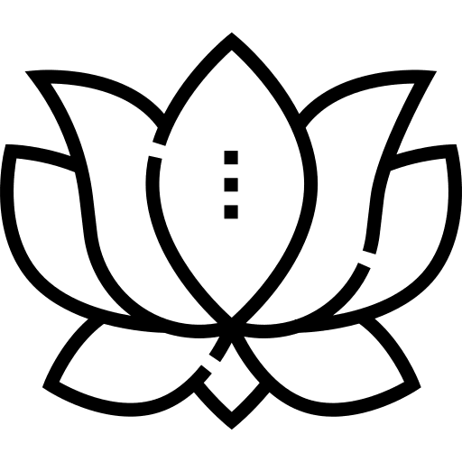 Lotus flower hinduism yoga icon