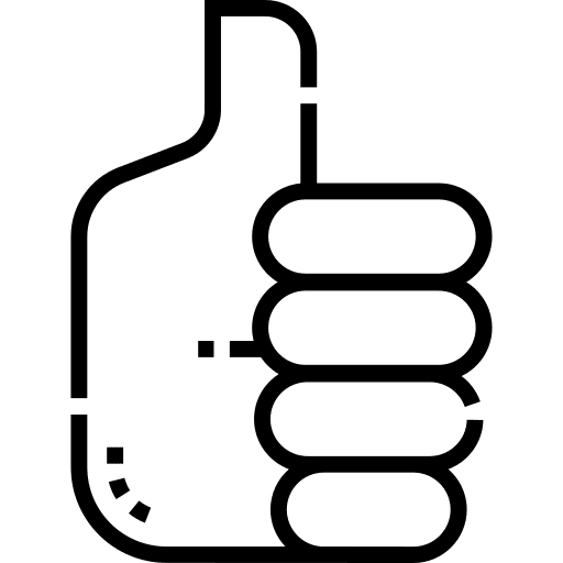 Thumb up like gestures hands and gestures icon