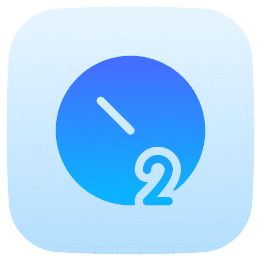Timer time and date photo camera two icon