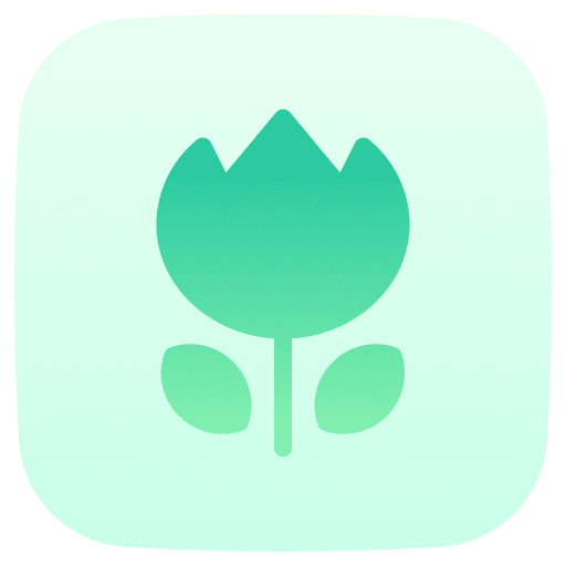 Macro flower nature mode icon Macro flower nature mode icon