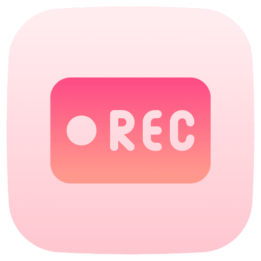 Rec multimedia option media rec icon Rec multimedia option media rec icon