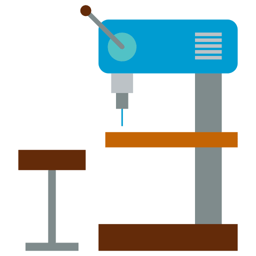Drill machine construction and tools drill icon