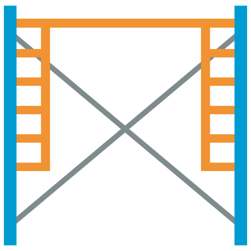 Scaffolding stepladder improvement construction and tools icon