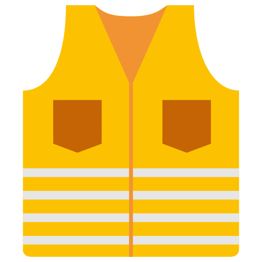 High visibility vest safety life jacket lifesaver icon High visibility vest safety life jacket lifesaver icon