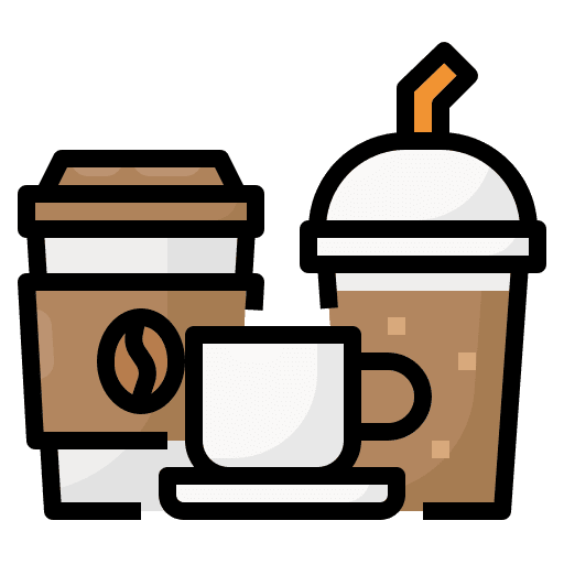 Coffee beverage cup tea icon