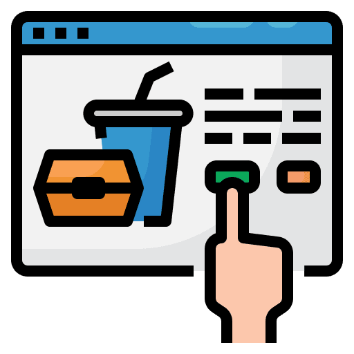 Online order food application restaurant icon