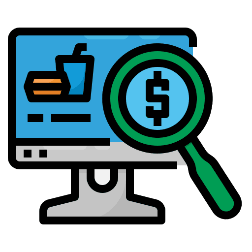 Search search online food icon