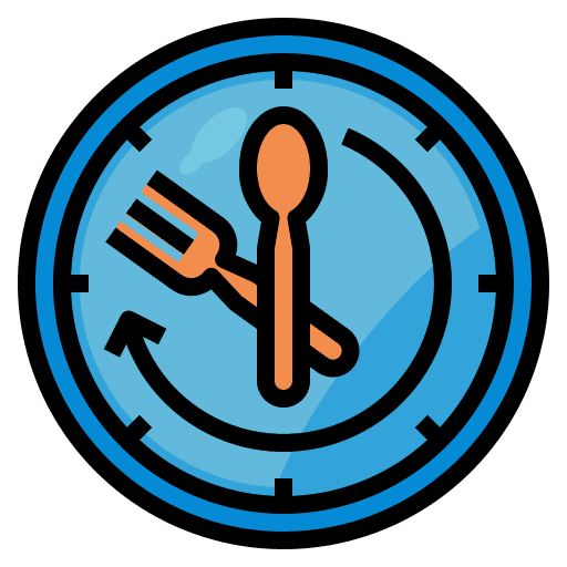 Clock clock fast food icon Clock clock fast food icon