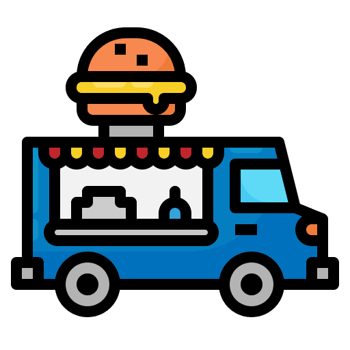 Food truck food truck transport food and restaurant icon Food truck food truck transport food and restaurant icon