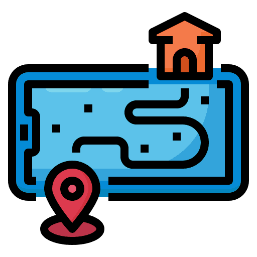 Map delivery tracking map icon Map delivery tracking map icon