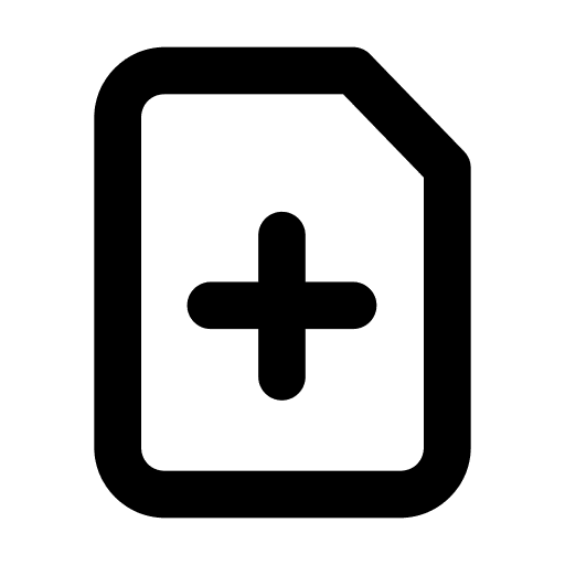 New document add post archive office material icon New document add post archive office material icon