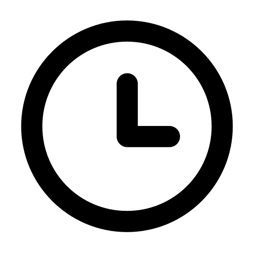 Clock idle time and date watch icon Clock idle time and date watch icon