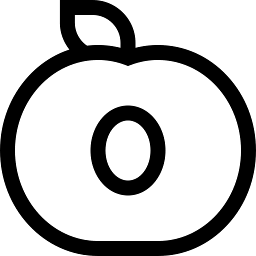Peach food fruit diet icon