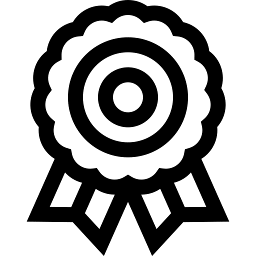 Prize sports and competition recognition badge icon