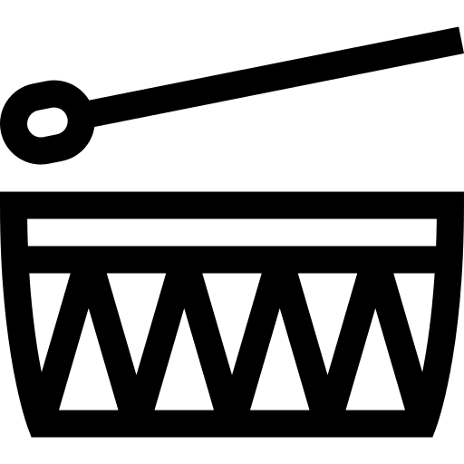 Drum cultures drumstick music and multimedia icon Drum cultures drumstick music and multimedia icon