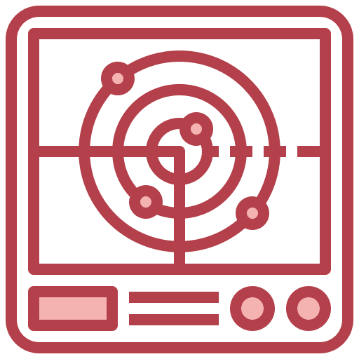 Radar radars radar shipping and delivery icon