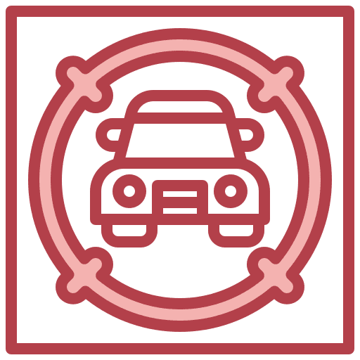 Car tracking car shipping and delivery icon Car tracking car shipping and delivery icon