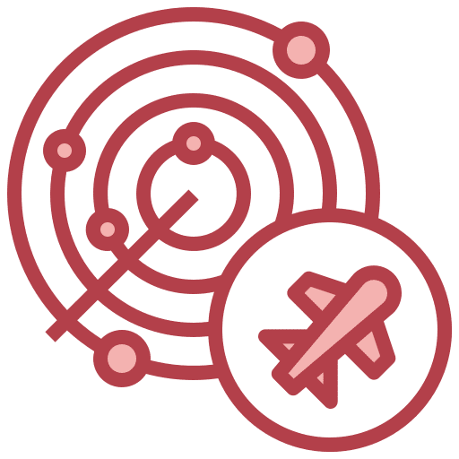 Flight transportation shipping and delivery location icon Flight transportation shipping and delivery location icon