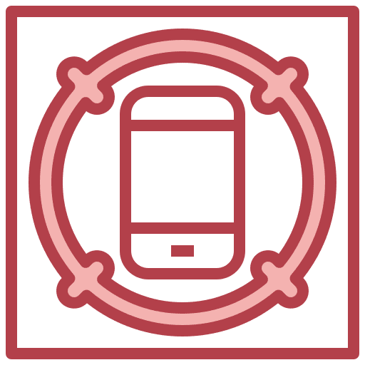 Smartphone location mobile phone shipping and delivery icon Smartphone location mobile phone shipping and delivery icon