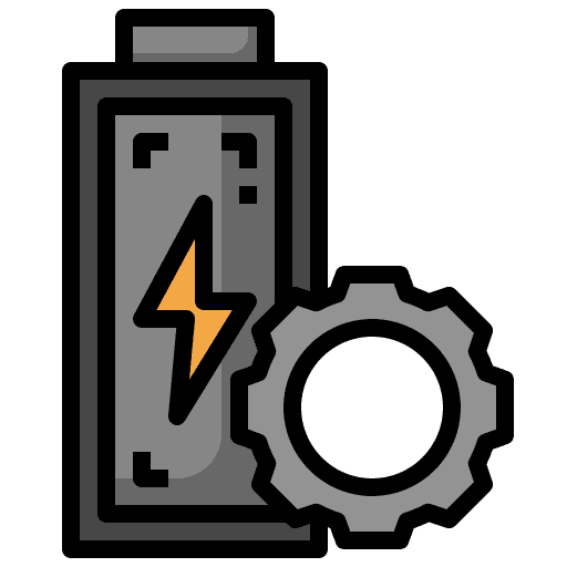 Battery ui cog charging icon Battery ui cog charging icon