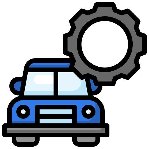 Car garage service car icon