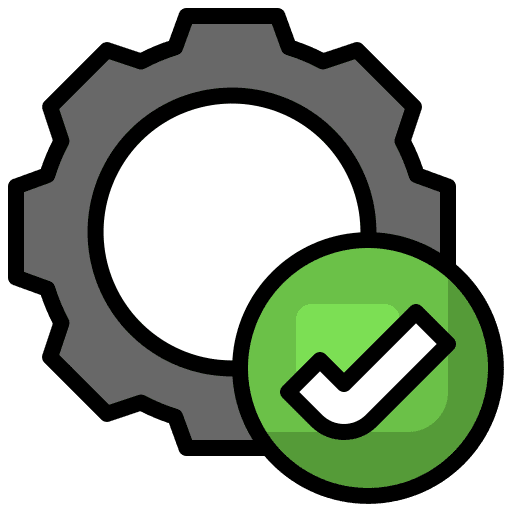 Checked business and finance check management icon Checked business and finance check management icon