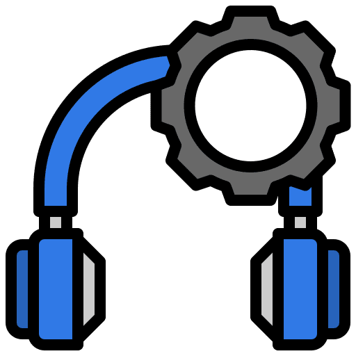 Headset earphone headset customer service icon Headset earphone headset customer service icon