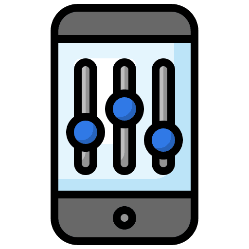 Sliders electronics slider options icon Sliders electronics slider options icon
