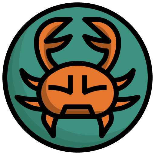 Cancer animal crab sign icon