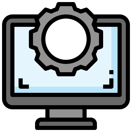 Computer setting settings adjustment icon Computer setting settings adjustment icon