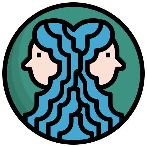 Gemini constellation shapes and symbols user icon Gemini constellation shapes and symbols user icon