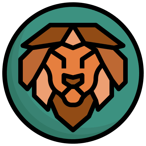 Leo lion horoscope esoteric icon Leo lion horoscope esoteric icon