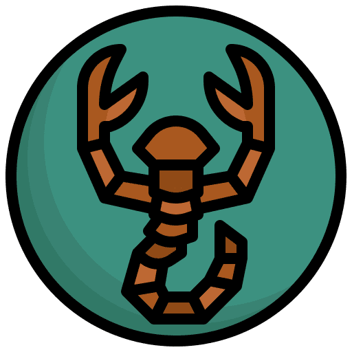 Scorpio sign animal horoscope icon Scorpio sign animal horoscope icon