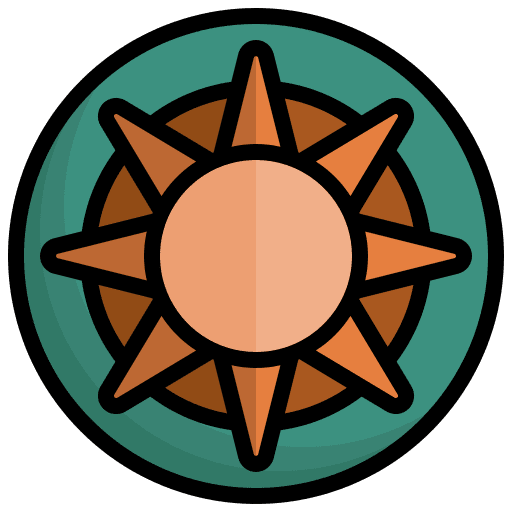 Sun horoscope zodiac sign icon Sun horoscope zodiac sign icon