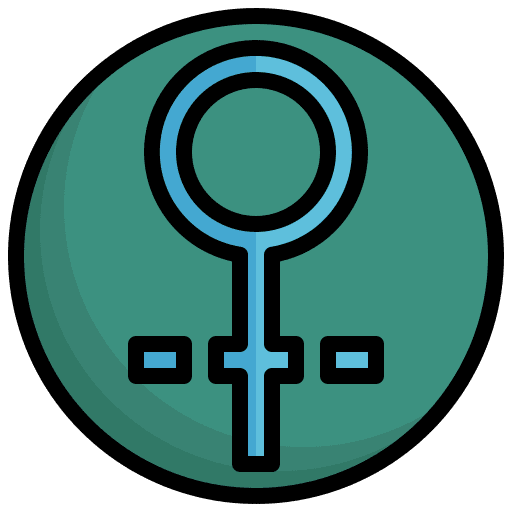 Venus feminine female shapes and symbols icon Venus feminine female shapes and symbols icon