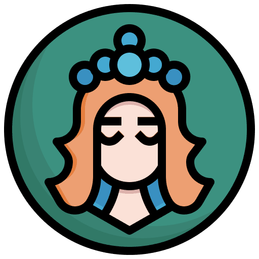 Virgo girl user shapes and symbols icon Virgo girl user shapes and symbols icon