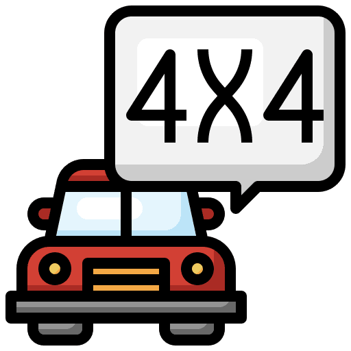 4x4 journey service vehicle icon