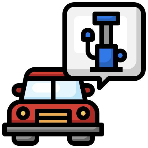Air pump service car car service icon