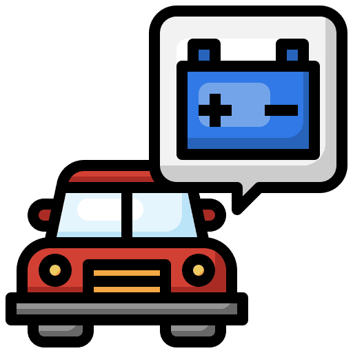 Battery car vehicle pickup car icon Battery car vehicle pickup car icon