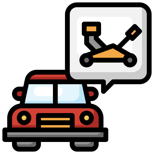Car jack car jack car service journey icon Car jack car jack car service journey icon