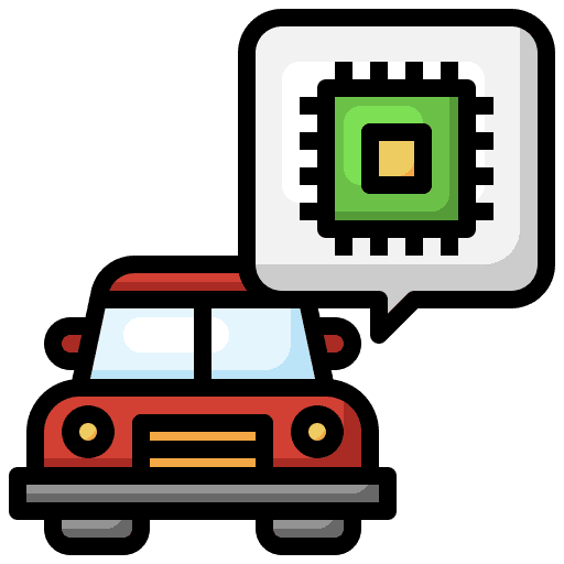 Chip service driving vehicle icon