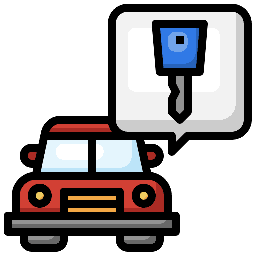 Key transport car service vehicle icon Key transport car service vehicle icon