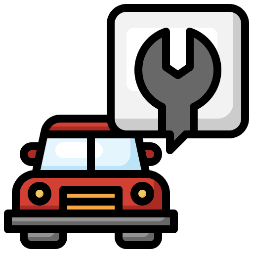 Repair journey transportation service icon