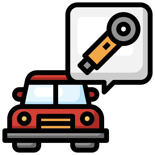 Angle grinder service transportation vehicle icon Angle grinder service transportation vehicle icon