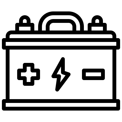 Battery ui electronics solar energy icon