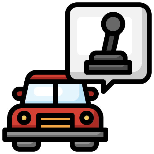 Gear box automobile pickup car transport icon Gear box automobile pickup car transport icon
