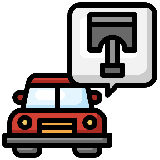 Piston automobile car transportation icon Piston automobile car transportation icon