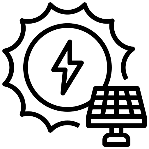 Sun solar energy ecology and environment industry icon Sun solar energy ecology and environment industry icon